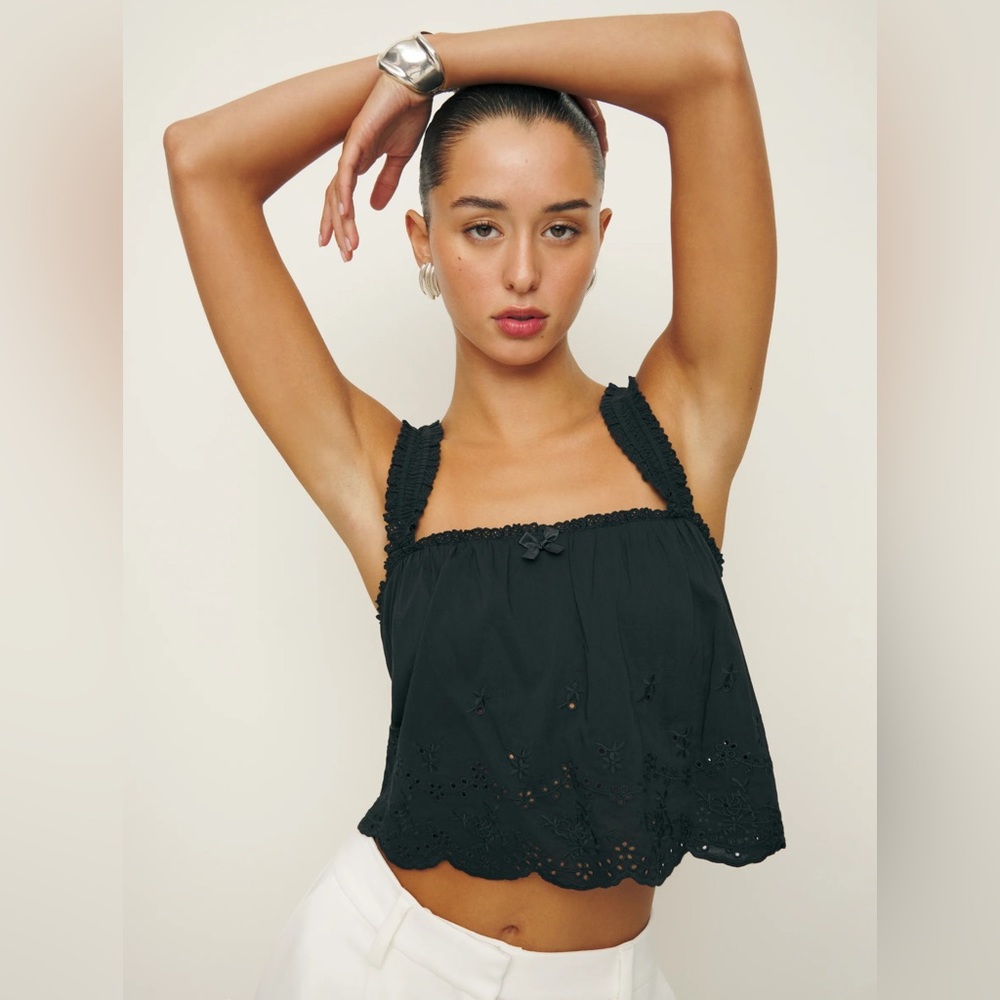 Reformation Paige Top Black - Size XS